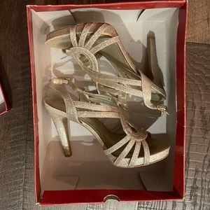 gold heels